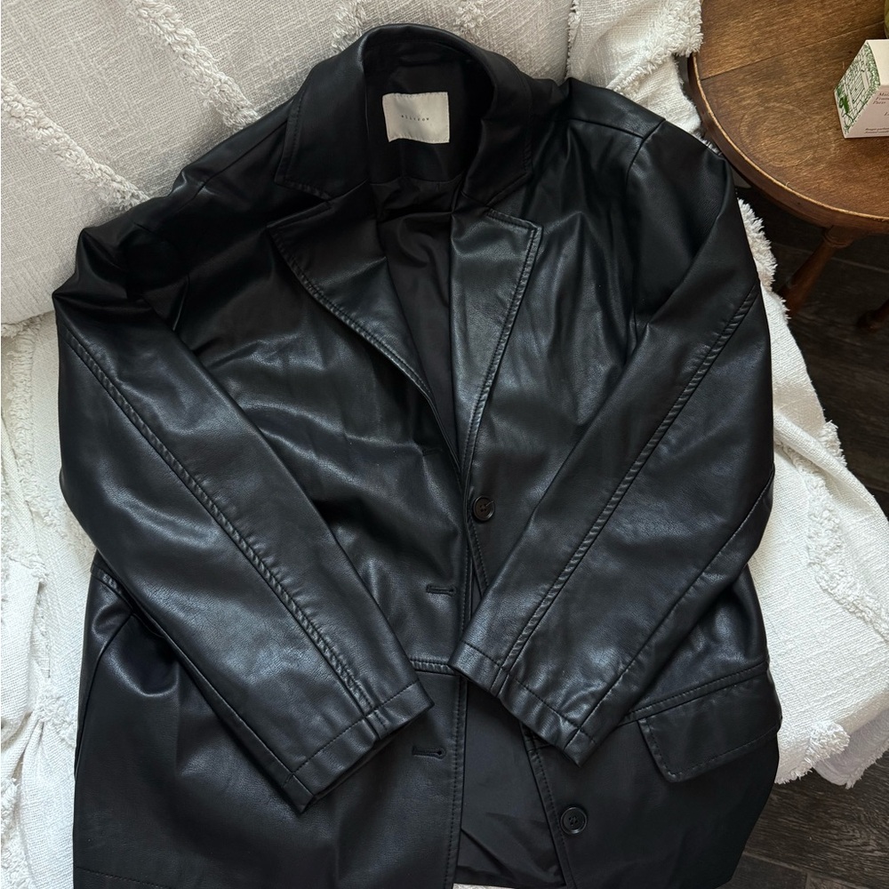 Black faux leather Jacket
